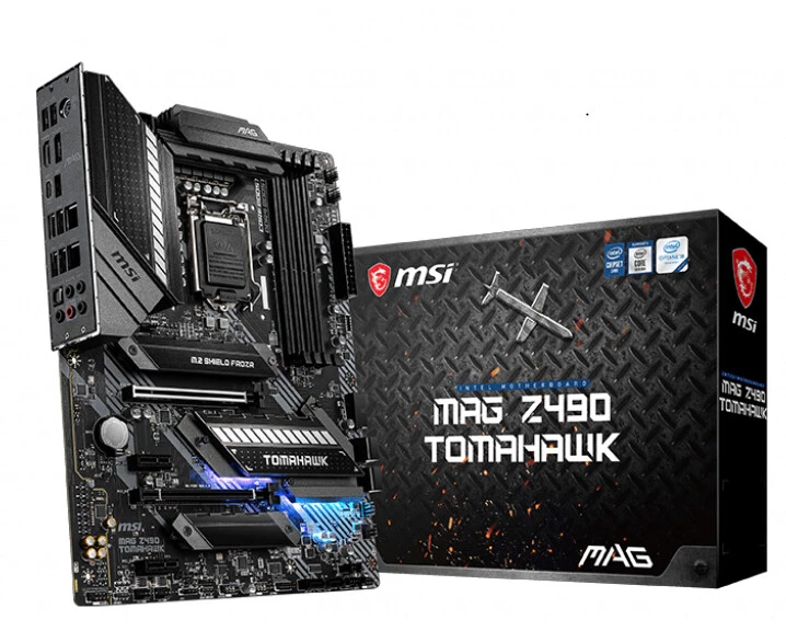 MSI MAG Intel Z490 TOMAHAWK LGA 1200 ATX DDR4-SDRAM Motherboard - Imagen 1 de 1