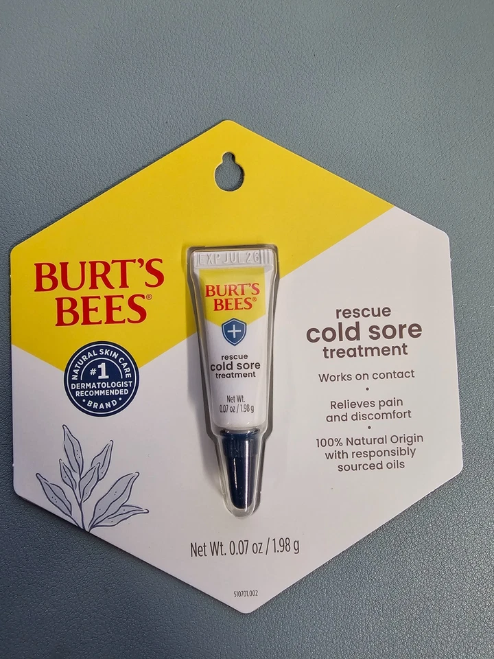 PACK de 2 tratamiento de herpes labial de rescate rápido Burt's Bees .07 oz Foto 1 de 1