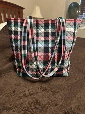 Bolso de Mano Pequeño Vera Bradley Ribbons a Cuadros Foto 1 de 3