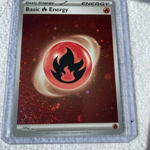 Basic Fire Energy (Cosmos Holo) 002 Sv01: Scarlet & Violet Base Set Holo - Picture 1 of 2