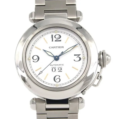 Auténtico Cartier Pasha C Grande Fecha W31044M7 SS Automático #260-006-910-6347 Foto 1 de 4