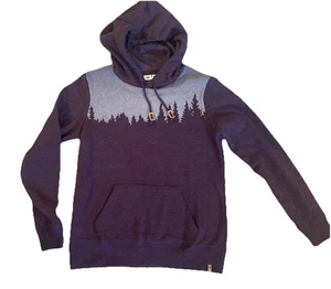 REI Felpa con Cappuccio Donna JUNIPER 10 Ten Tree Viola e Grigio Treeline Felpa M - Foto 1 di 11