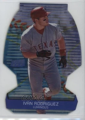 2000 Topps Stadium Club 3x3 Luminous Ivan Rodriguez #3x3/2B HOF - Image 1 of 2