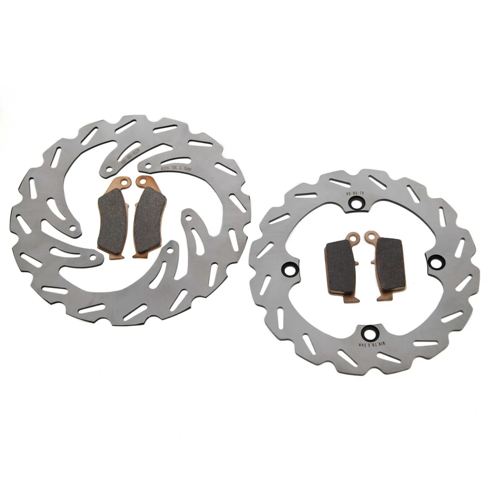 Rotores y pastillas de freno para frenos RipTide delanteros y traseros Honda CR250R 1995 1996 Foto 1 de 4