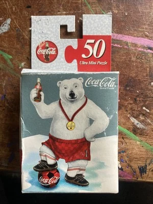 Coca Cola Ultra Mini Puzzle 1998 Polar Bear Olympics 50 pieces - Image 1 of 3