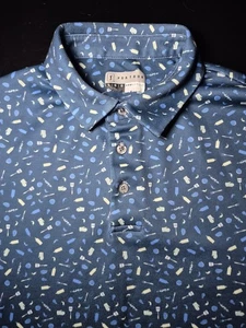 Mens Large PGA TOUR Polo Golf Shirt With Cooking Print. Seems Like Medium Size - Picture 1 of 11