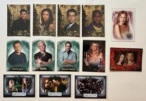 LOTE DE 13 CARTAS BUFFY BTVS INKWORKS BOYZ BL1-3 ANGEL A2L1-4 GUERREROS REUNIDOS + - Imagen 1 de 3