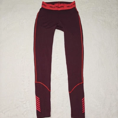 Pantalón Legging Helly Hansen Mujer Lifa Lana Merino Peso Medio Rojo Capa Base Mediana Foto 1 de 4