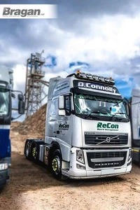 Roof Bar+LED+LED Spot+Amber Beacon To Fit Volvo FM 23 Low Standard Sleeper BLACK - Picture 1 of 9