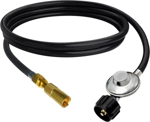 MCAMPAS QCC1 Universal Grill Regulator Hose with Coleman Threaded Regulator... - Picture 1 of 9