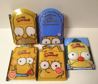 5 x The Simpsons Collector's Edition DVD Box Set Bundle Seasons 6, 7, 8, 9, 11 - Image 1 of 4