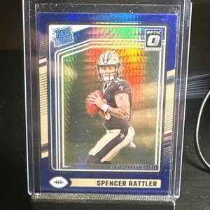 2024 Panini NFL Donruss Optic - Spencer Rattler Blue Hyper Rated Rookie #289 RC - Foto 1 di 2