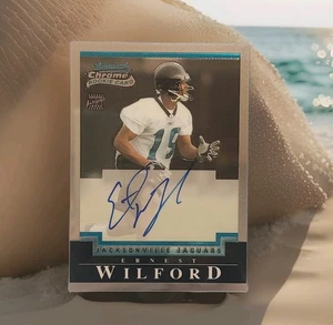 2004 Bowman Chrome Rookie Autograph Ernest Wilford RC On Card Auto Jaguars - Bild 1 von 3