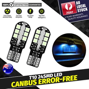 T10 168 192 3030 24SMD W5W LED Festoon Light Backup Bulb  Canbus Courtesy Light - Picture 1 of 24