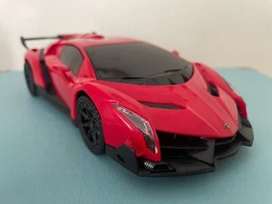 8"" LAMBORGHINI VENENO Vintage ROT Reibung Auto 1/24 lizenziert BRAHA GK Racer BMW - Bild 1 von 8