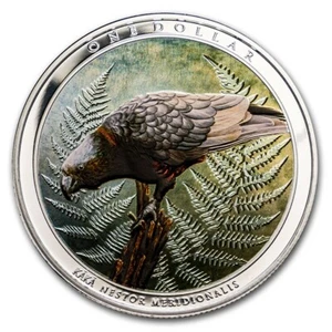 Nueva Zelanda - 2021 - 1 OZ moneda de prueba de plata - pájaro kaka - Imagen 1 de 8