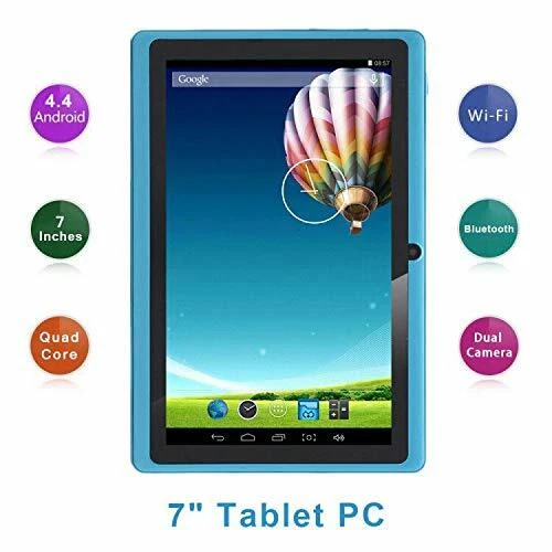 Haehne 7 Pollici Tablet PC, Google Android 4.4 Quad Core, 512MB RAM 8GB ROM, Dop - Immagine 1 di 1