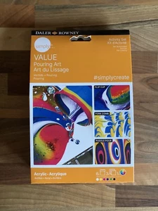 Juego de actividades acrílicas Daler Rowney kit de pintura de arte para verter - Imagen 1 de 3