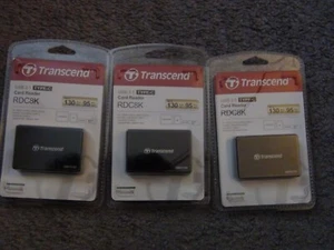 3 Transcend RDC8 Card Reader USB3.1 for CF/SD/SDHC/SDXC/Micro SD SDHC SDXC US - Picture 1 of 10