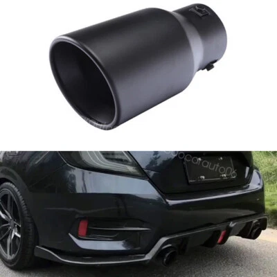 Black For Honda Civic Accord Car Stainless Rear Exhaust Pipe Tail Muffler Tip Foto 1 de 4