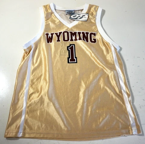 WYOMING COWBOYS BASKETBALL JERSEY NCAA #1 YOUTH LARGE NEW BY OT SPORTS!! SEE AD Cover