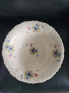 Made In England Ceramic Cream Floweral Bowl Was Bowl - Picture 1 of 3