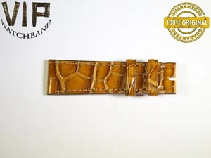 OEM Authentic IWC SANTONI ONE SHORT PART strap 18 mm croco LIGHT BROWN color - Picture 1 of 2
