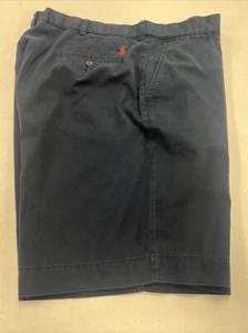 SPRING/SUMMER Polo Ralph Lauren Men's Navy Blue Solid Cotton Shorts SIZE 38 $138 - Picture 1 of 11