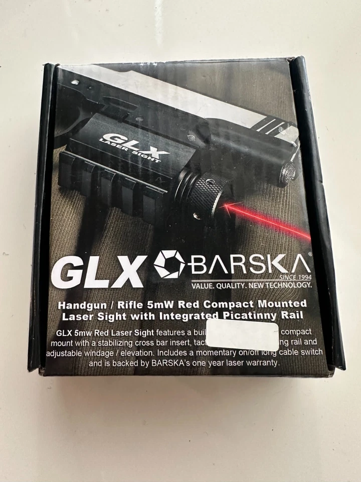 BARSKA Red Laser with Built-in Mount and Rail