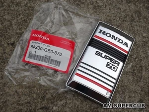 HONDA SUPER 70 C70 C700 Emblem front top cover P/N 64330-GB0-970 GENUINE JAPAN - Picture 1 of 10