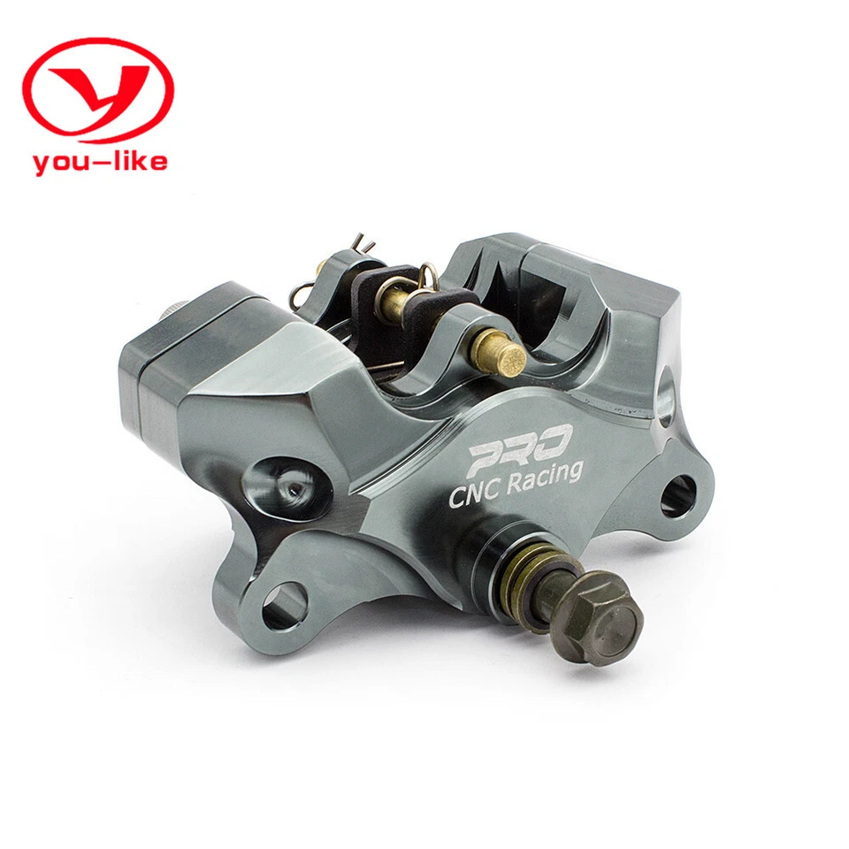 CNC Grey Rear Left Brake Caliper Pump Cylinder Kit Universal For 32mm Racingbike - Image 1 of 4