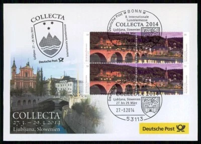 GERMANY EXHIBITION-COVER 2014 SLOVENIA LJUBLJANA ARCHITECTURE CASTLE /m3345 - Image 1 of 2