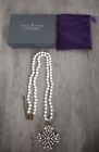 Joan Rivers Private Collection Cross Pin/Pendant Simulated Pearl Necklace