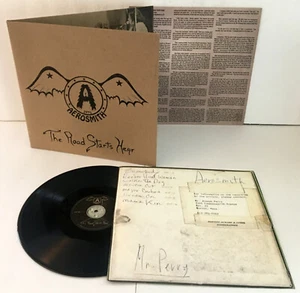 AEROSMITH the road starts hear Lp Record with fold-out cover and lyrics insert - Picture 1 of 3