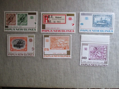 Papua New Guinea, Scott#389-394, MNH Cover
