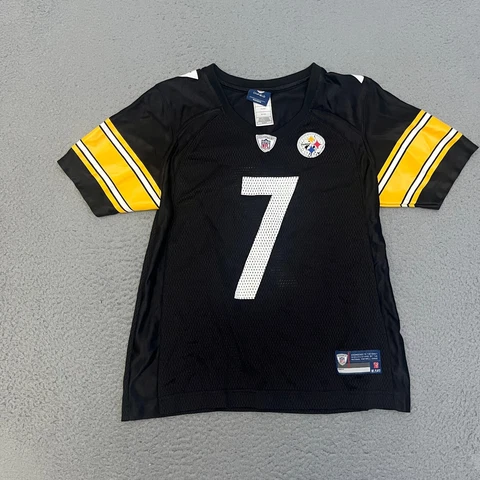 Ben Roethlisberger Jersey Womens Size Small Black Steelers NFL #7 Cover
