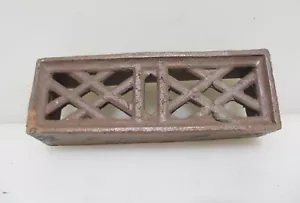Antique Terracotta Air Brick Vent Grate Grille Ventilation Old Victorian 9"x3" - Picture 1 of 14