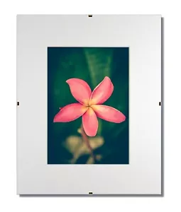 3er Set - 11x14 Glas- & Cliprahmen, einzelne weiße Matten für 8x12 - Bild 1 von 4