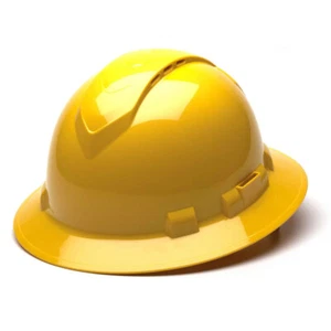 Pyramex Ridgeline Vented Full Brim Hard Hat 4-Point Ratchet Suspension - Picture 1 of 10