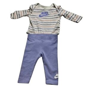 Nike Outfit Lavender One Piece Top & Pants 2 Piece Outfit Infant Size 3 Months