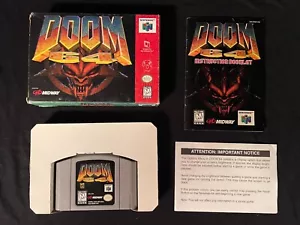 Doom 64 (Nintendo 64, 1997) Box Manual Complete CIB N64 - Picture 1 of 12