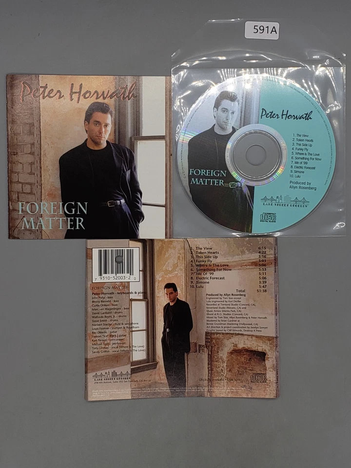 Foreign Matter by Peter Horvarth (CD, Feb-1995) No Case No Tracking Foto 1 de 1