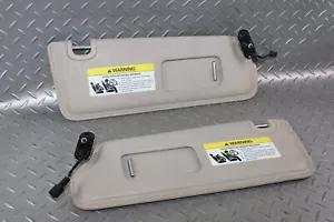 03-10 CONTINENTAL GT Gray Driver Passenger LH RH Sunvisor Sun Visor Pair 2x OEM - Picture 1 of 12