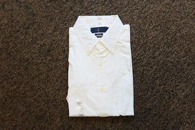 New Ralph Lauren Men's Slim Fit Untucked Seersucker Button Down Shirt - LARGE - Image 1 of 4