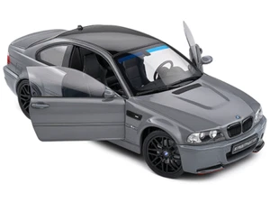 BMW E46 M3 2000 Streetfighter Nardo Gray Black Top Solido 1/18 Diecast Model Car - Picture 1 of 7