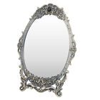 Retro Desktop Makeup Mirror Oval Desktop Makeup Mirror With Stand For Gift For