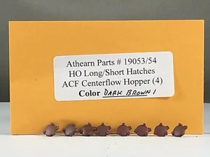 Athearn Parts - 8 Round Hatches for 55' Covered Hopper - # 19055 (Dark Brown) - Picture 1 of 3