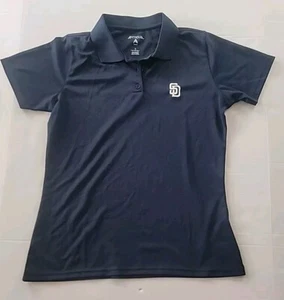 Antigua Navy Blue  Short Sleeve SD Logo Small Shirt - Picture 1 of 7