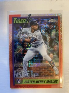 2025 Topps Rookie Mojo Silver Pack Chrome #T90C-53 Justin-Henry Malloy Tigers RC - Foto 1 di 1