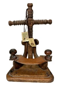 11” Wood Cross Picture Holder Small Book Stand Rustic Primitive Vtg - Picture 1 of 7